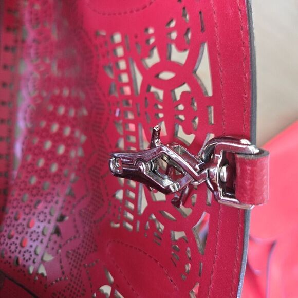 Ermanno Scervino Perforated Leather Crossbody Handbag - Picture 11 of 16